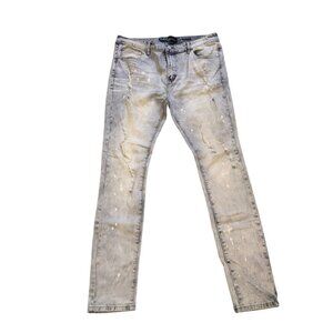 (25102) Switch Remarkable Jeans Men's Size 36x32 Slim Taper Fit Pale Gray